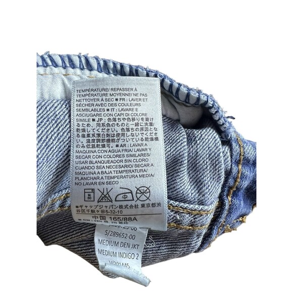 Gap Y2K Jean Jacket Medium Wash Blue Indigo Denim Size Small - Picture 8 of 9